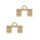 Cymbal ™ DQ metal ending Piperi Ii for Tila beads - Rose gold
